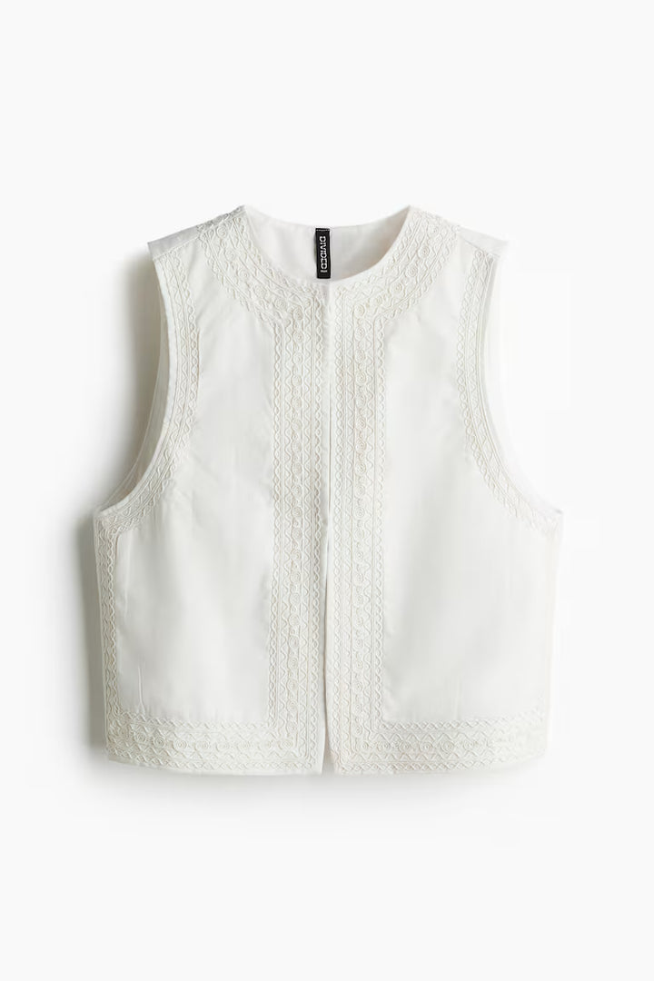 H&M Vest with Embroidery