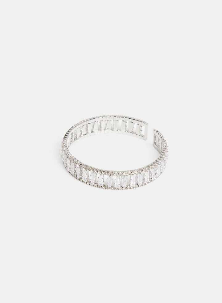 Laura Open Cuff Cubic Zirconia Bracelet