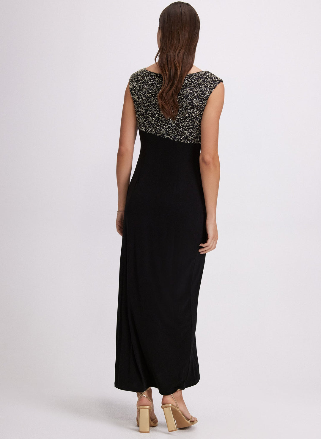 LAURA Sequined Empire Waist Dress