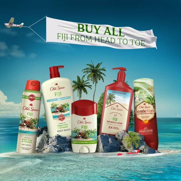 Old Spice Men's Antiperspirant & Deodorant Fiji with Palm Tree, 24/7 Sweat Protection, 73 g