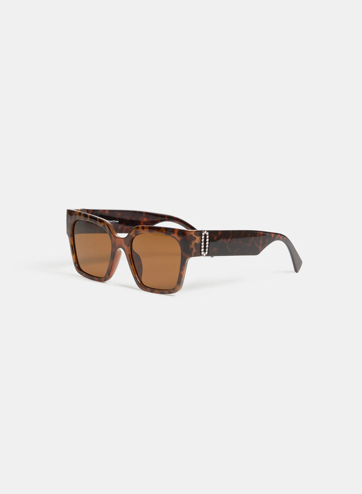 Laura Square Tortoiseshell Sunglasses
