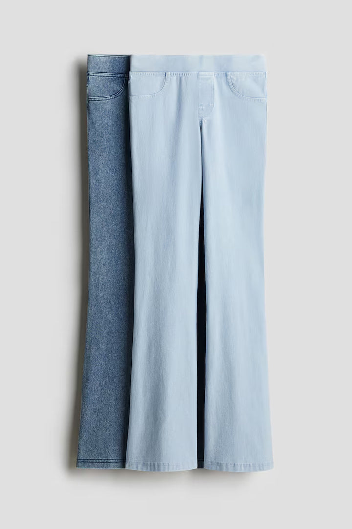 H&M 2-pack Flared Jersey Pants