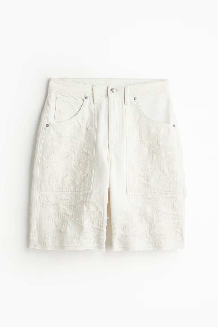 H&M BERMUDA REGULAR DENIM SHORTS