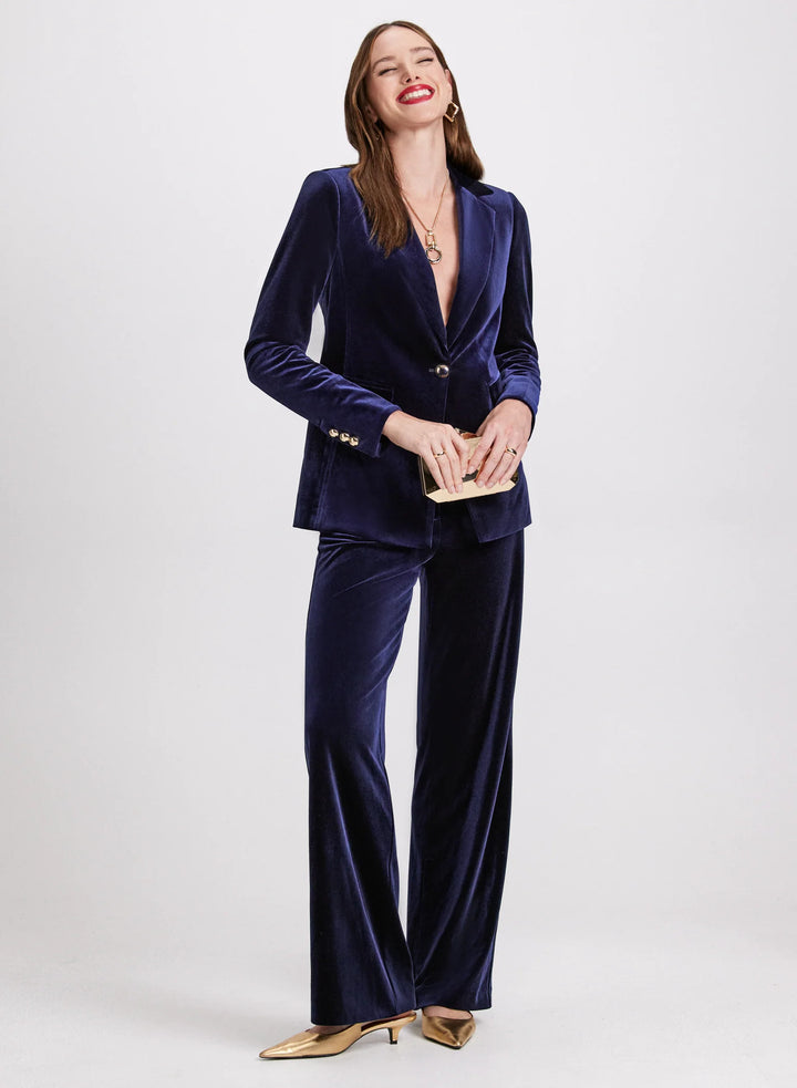 LAURA Olivia Velvet Wide Leg Pants - Regular