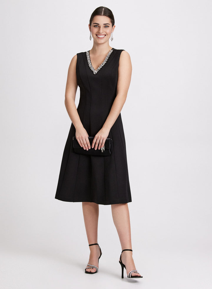 LAURA Scuba Midi Dress