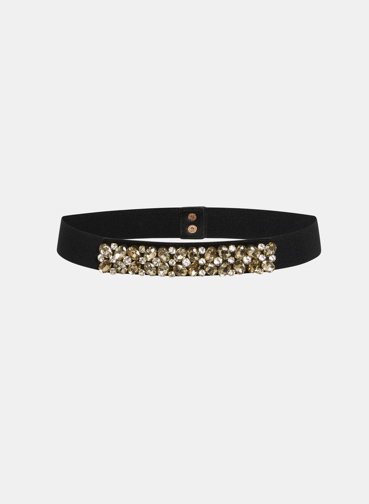 Laura Crystal Elasticized Belt