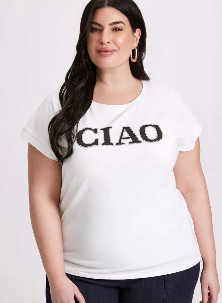 LAURA 'Ciao' Cotton & Modal T-Shirt