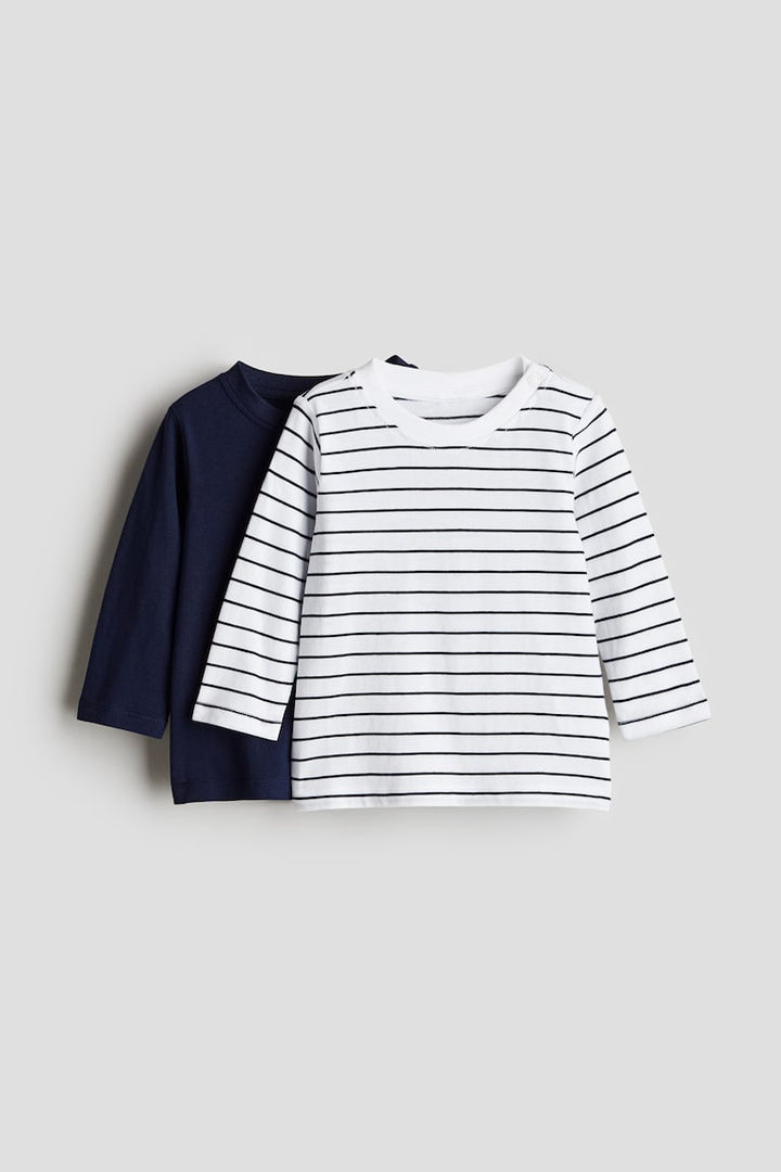 H&M 2-pack Long-sleeved Jersey Shirts