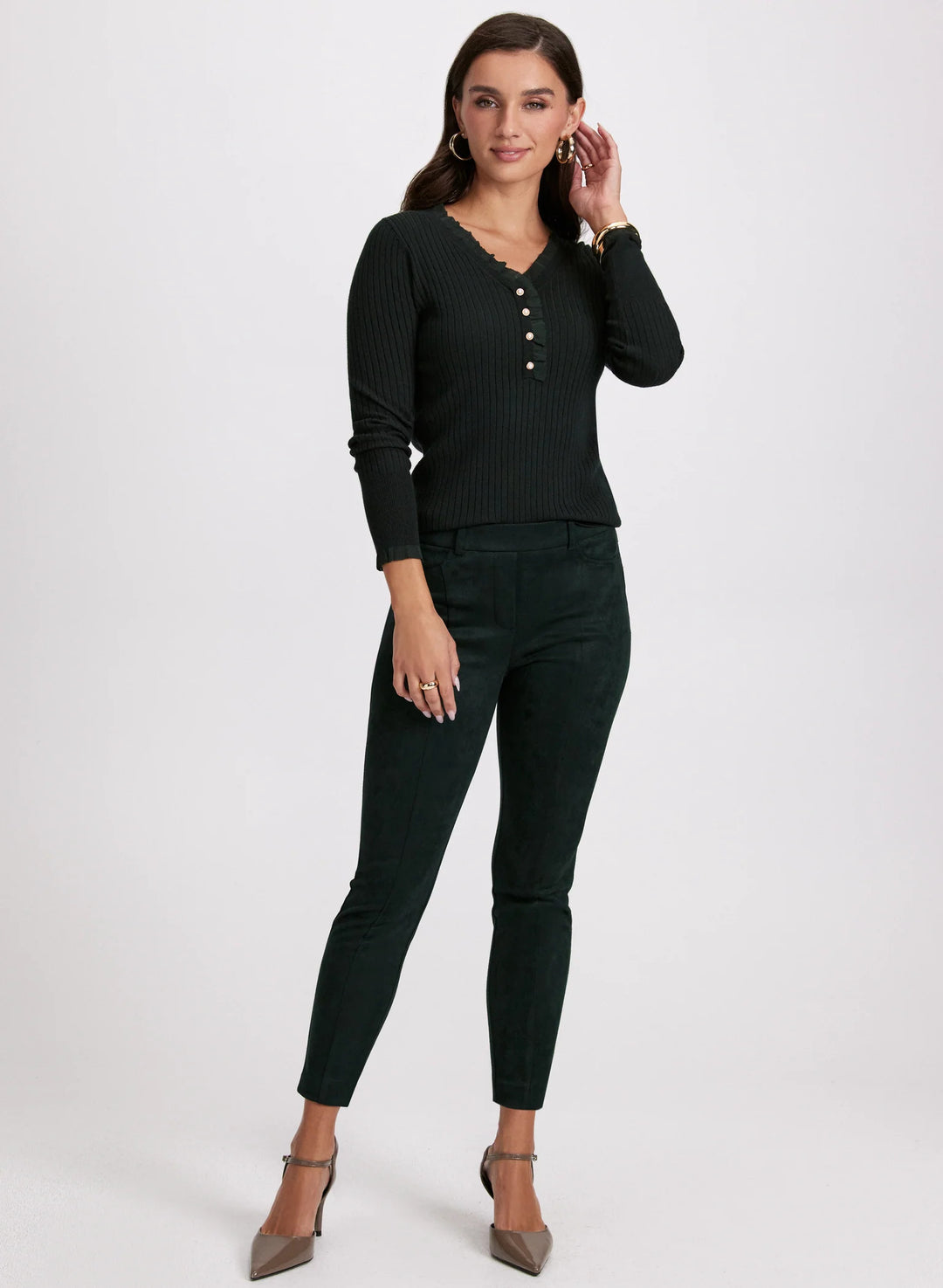 LAURA Faux-Suede Chloe Leggings