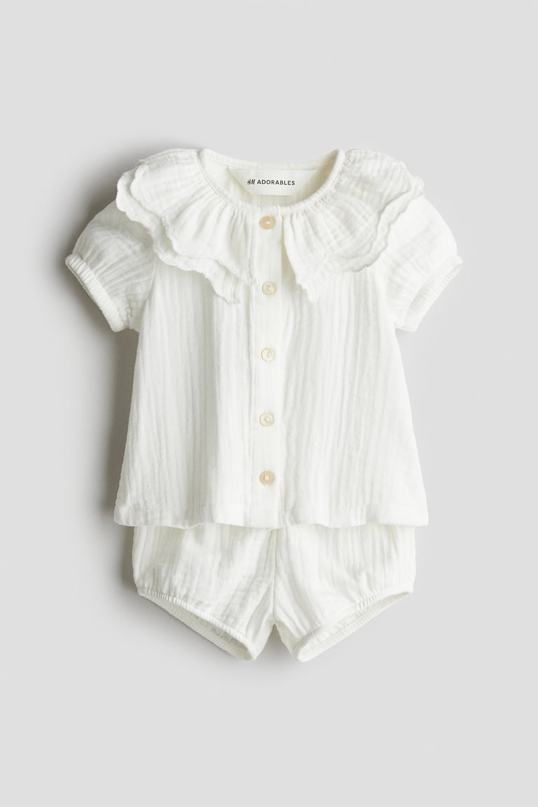 H&M 2-Piece Cotton Muslin Set