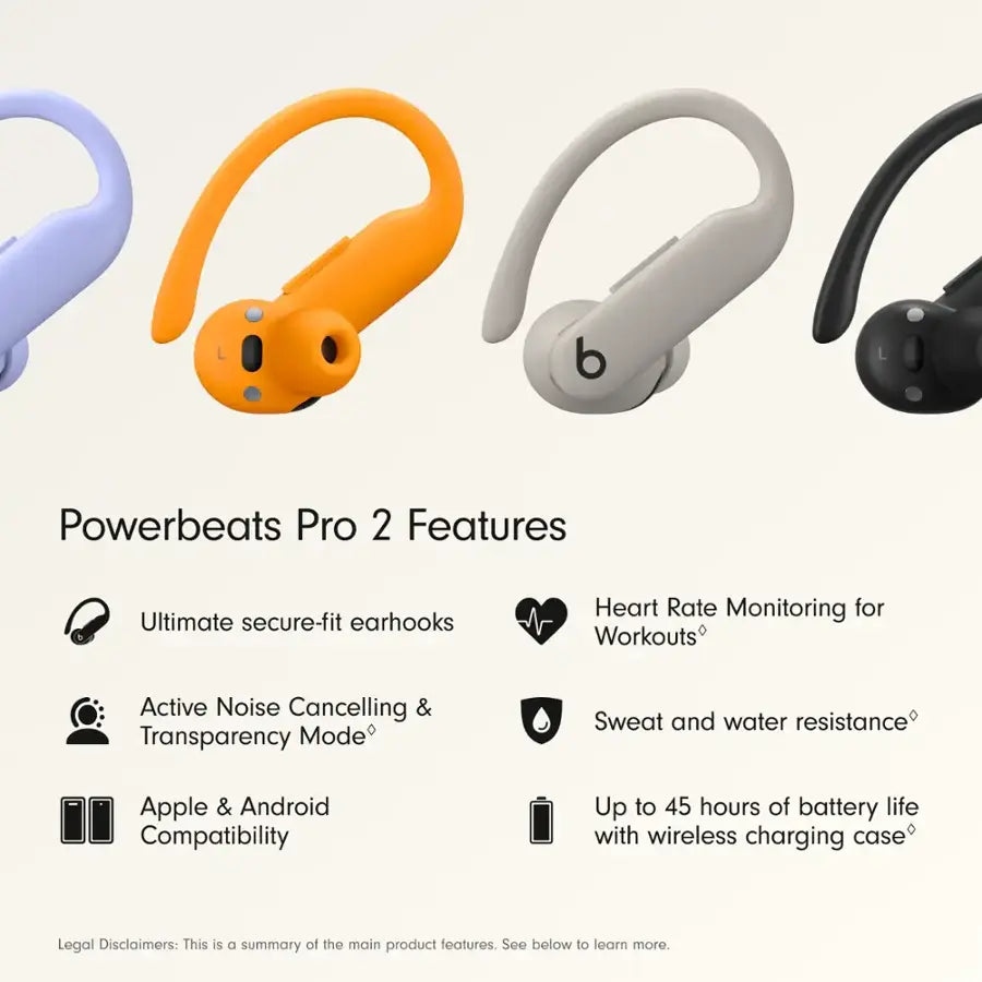 Beats - Powerbeats Pro 2 True Wireless Active Noise Canceling Earbuds - Jet Black