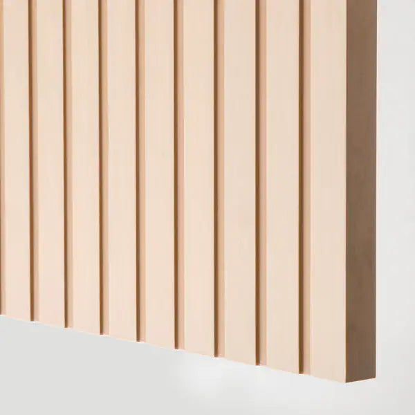 IKEA BESTÅ TV bench with doors, white Björköviken/Stubbarp/birch veneer, 47 1/4x16 1/2x18 7/8 "