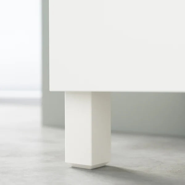 IKEA BESTÅ TV bench with doors, white/Hammarsmed/Stubbarp beige, 47 1/4x16 1/2x18 7/8 "