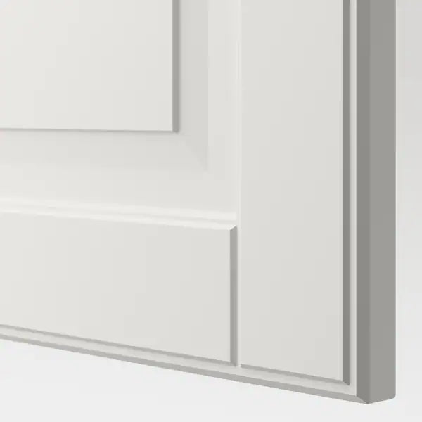 IKEA BESTÅ TV storage combination/glass doors, white Smeviken/Ostvik white clear glass, 118 1/8x16 1/2x91 "