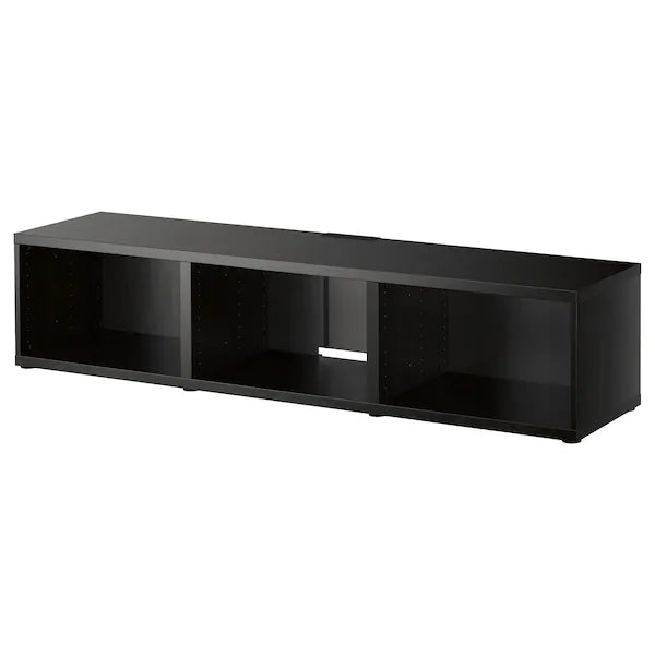IKEA BESTÅ TV unit, black-brown, 70 7/8x15 3/4x15 "