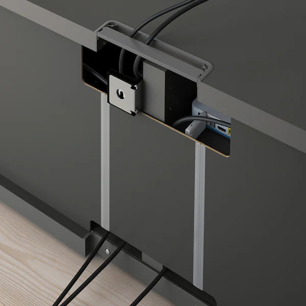 IKEA BESTÅ TV unit, dark gray, 70 7/8x15 3/4x15 "