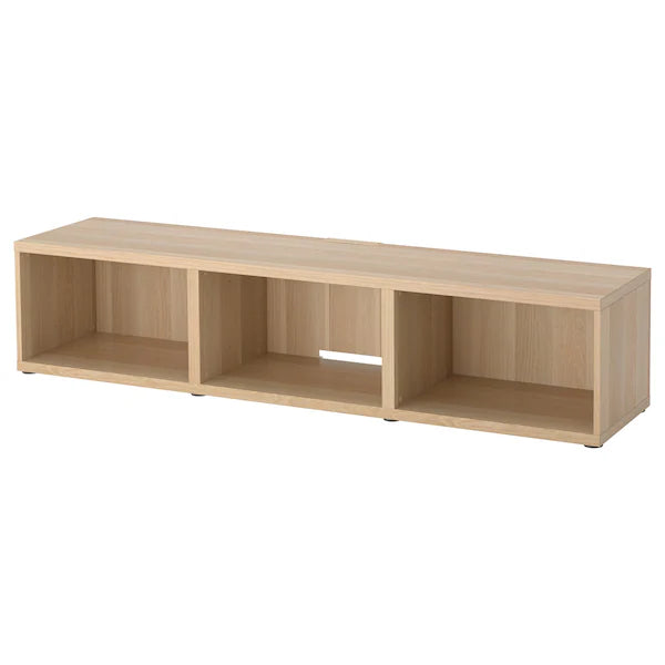 IKEA BESTÅ TV unit, white stained oak effect, 70 7/8x15 3/4x15 "
