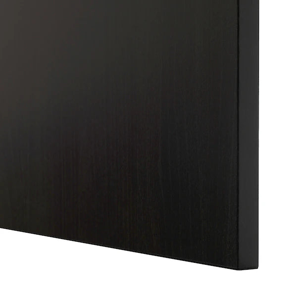 IKEA BESTÅ TV unit with doors, black-brown/Lappviken black-brown, 70 7/8x16 1/2x15 "