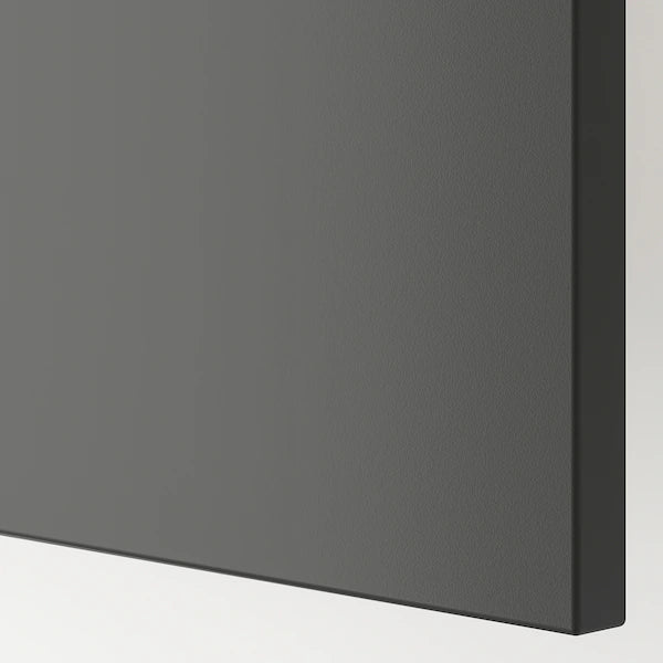 IKEA BESTÅ TV unit with doors, dark gray/Lappviken dark gray, 70 7/8x16 1/2x15 "