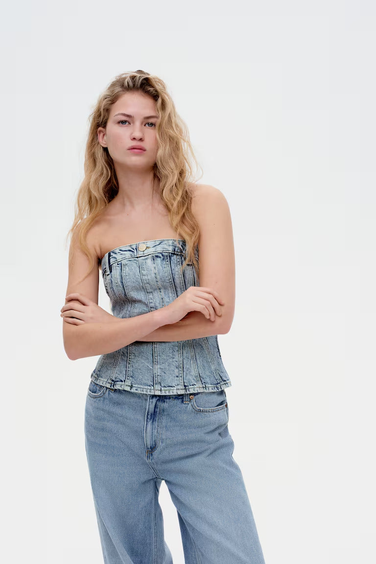 H&M Denim Bustier
