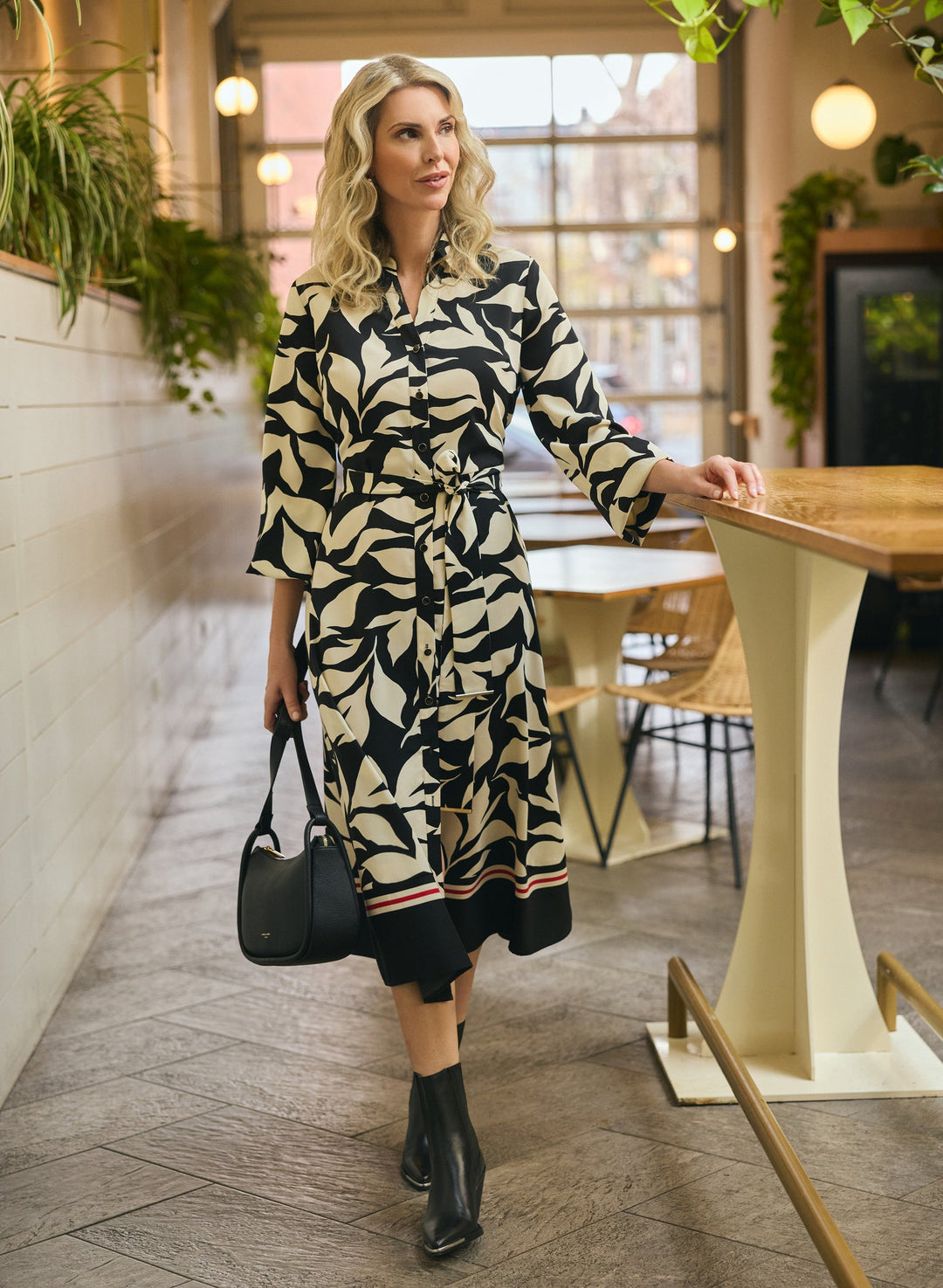 LAURA Floral Midi Dress