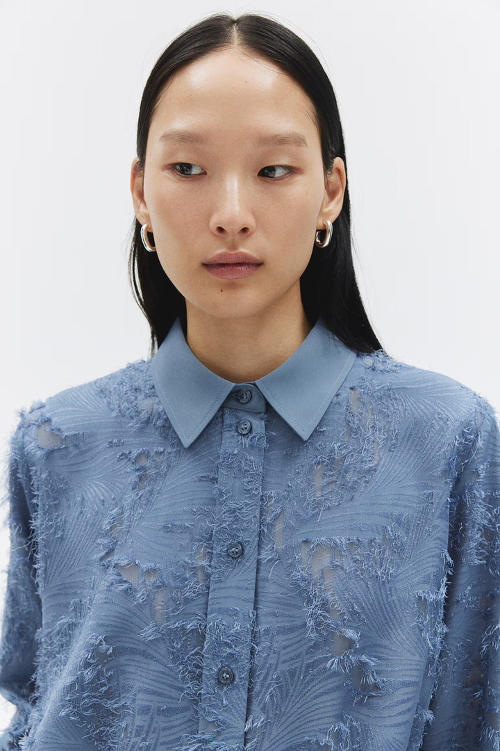 H&M Textured-weave Shirt