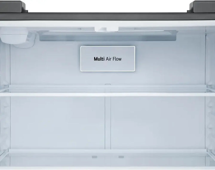 LG - Standard Depth MAX 25.1 Cu. Ft. French Door Smart Refrigerator with Glide N' Serve Drawer - Stainless Steel