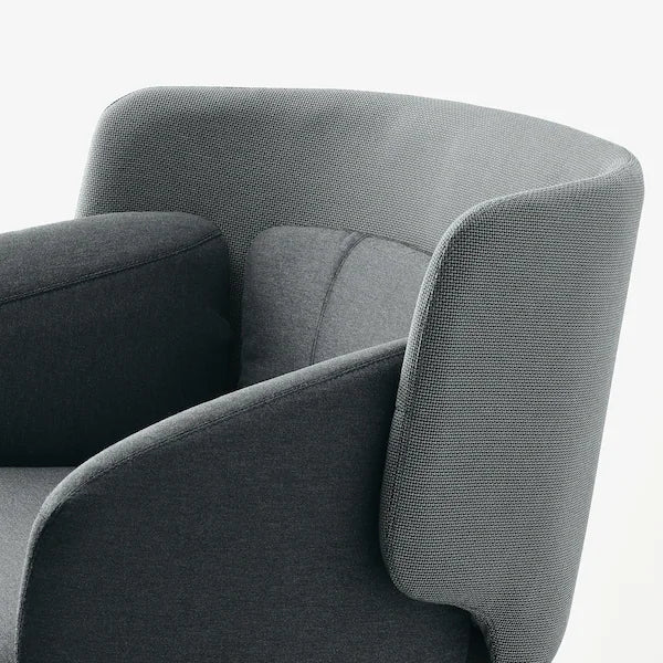 IKEA BINGSTA Armchair, Vissle dark gray/Kabusa dark gray