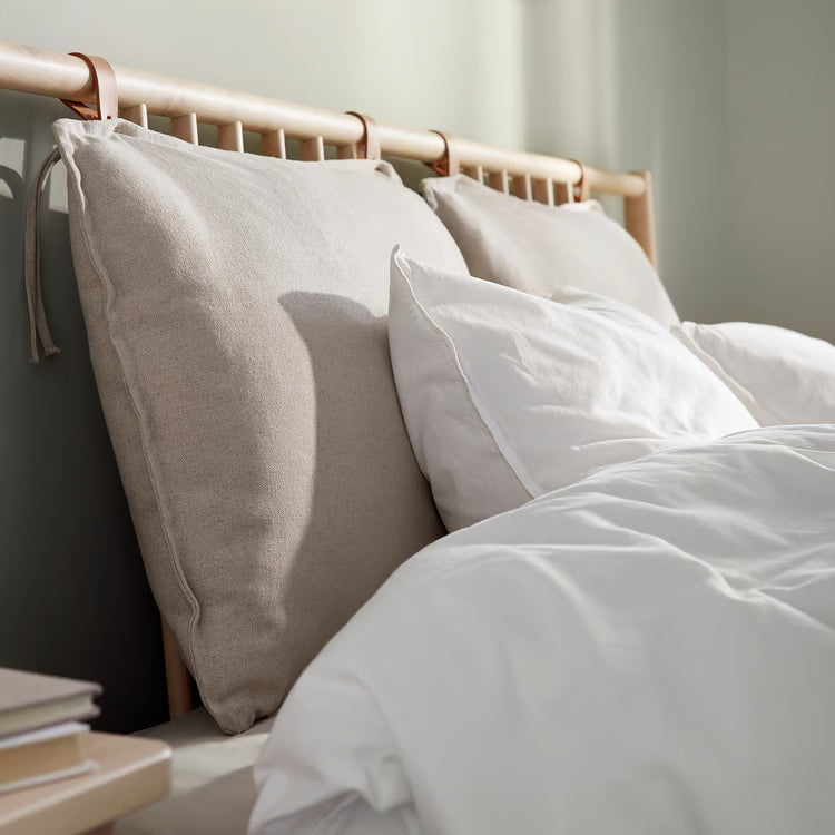 IKEA BJÖRKSNÄS Bed frame, birch/birch veneer/Luröy, Queen