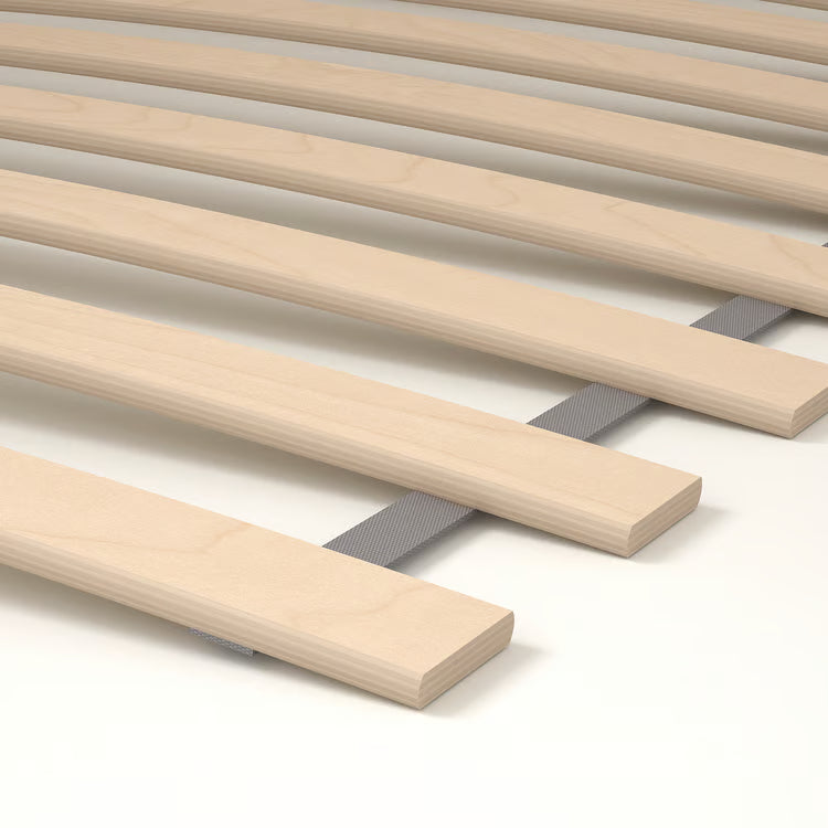 IKEA BJÖRKSNÄS Bed frame, birch/birch veneer/Luröy, Queen