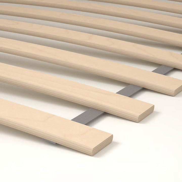 IKEA BJÖRKSNÄS Bed frame, birch/birch veneer/Luröy, Queen