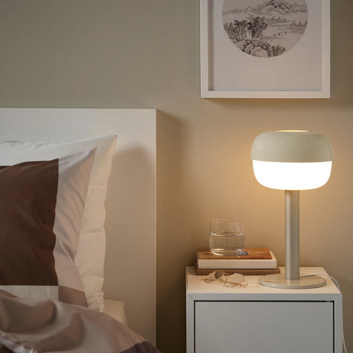 IKEA BLÅSVERK Table lamp, beige, 14 "