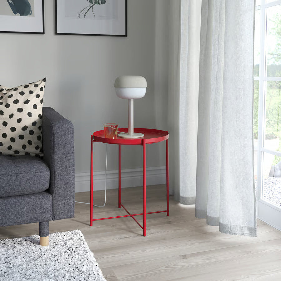 IKEA BLÅSVERK Table lamp, beige, 14 "