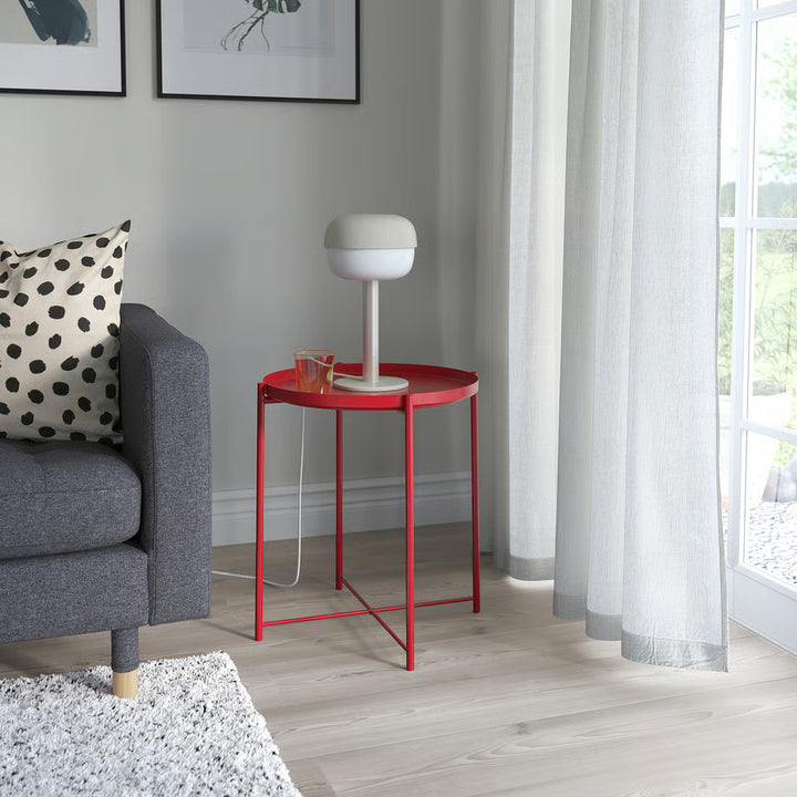 IKEA BLÅSVERK Table lamp, beige, 14 "
