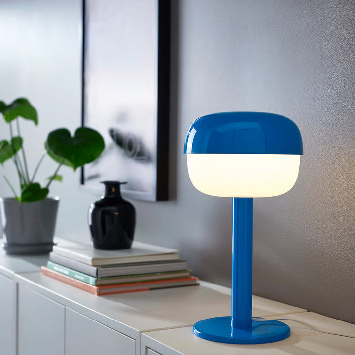 IKEA BLÅSVERK Table lamp, beige, 14 "