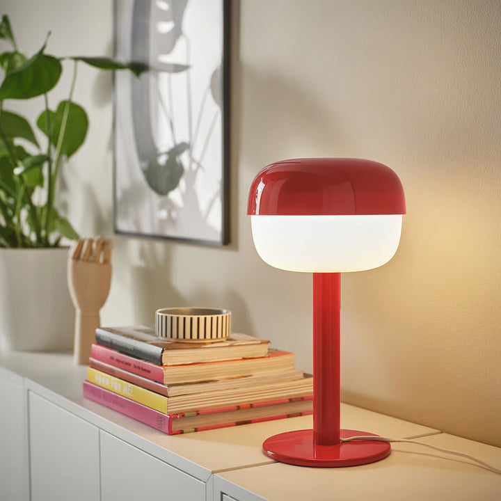 IKEA BLÅSVERK Table lamp, beige, 14 "