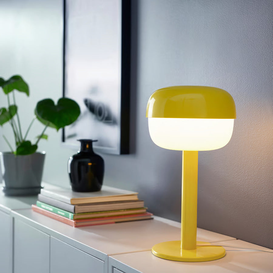 IKEA BLÅSVERK Table lamp, beige, 14 "