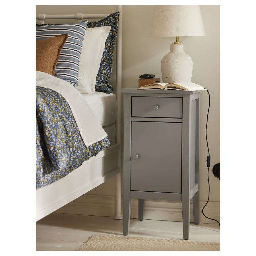 IKEA BLIDVÄDER Table lamp, off-white ceramic/beige, 20 "