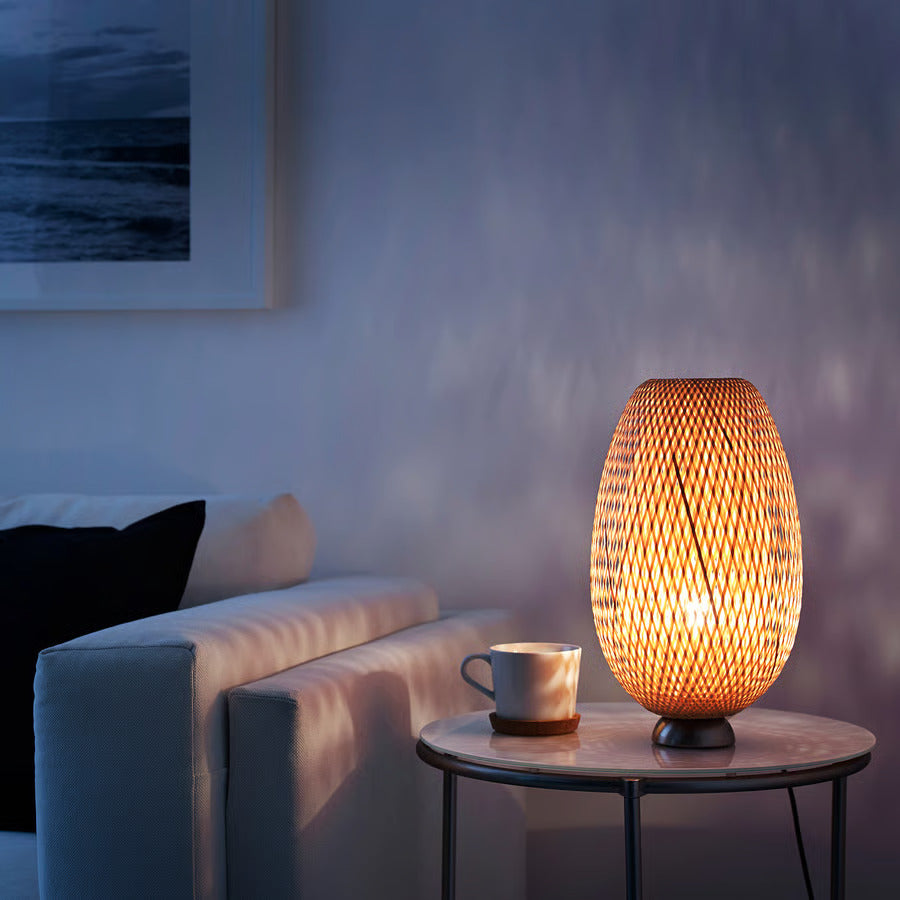 IKEA BÖJA Table lamp, bamboo/handmade