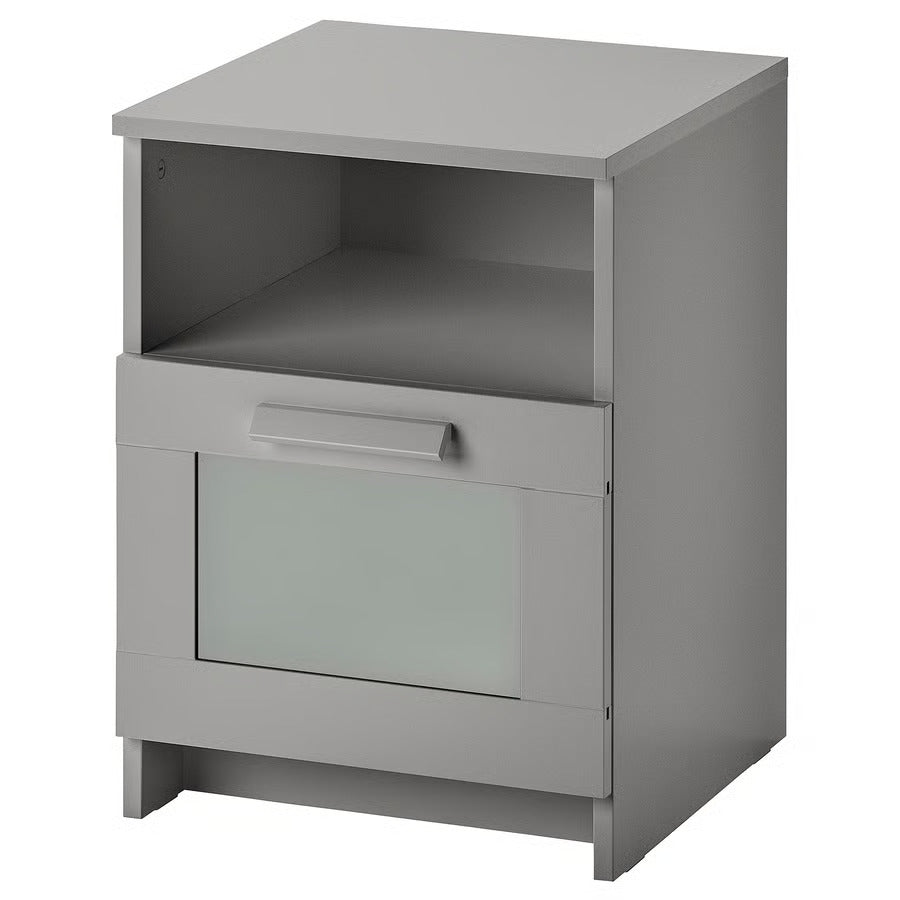 IKEA BRIMNES Nightstand, black, 15 3/8x16 1/8 "