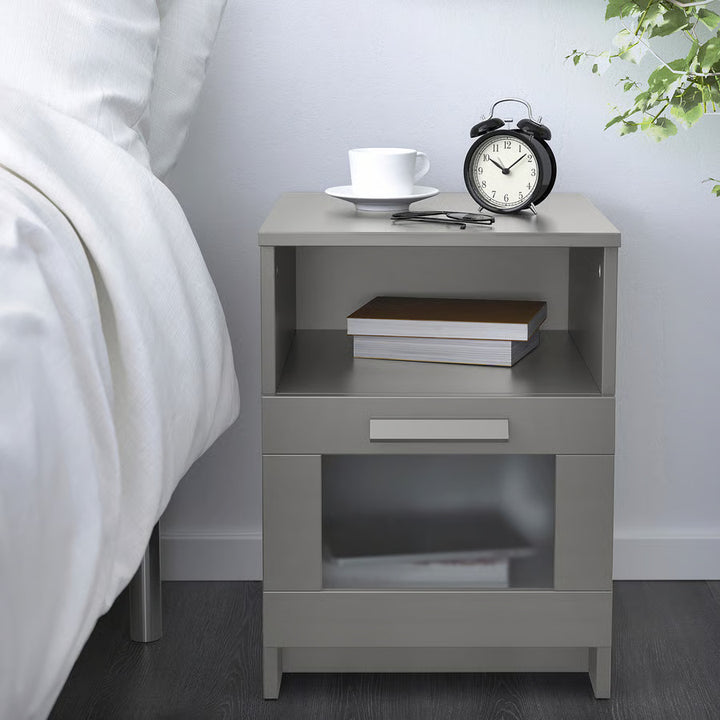 IKEA BRIMNES Nightstand, black, 15 3/8x16 1/8 "