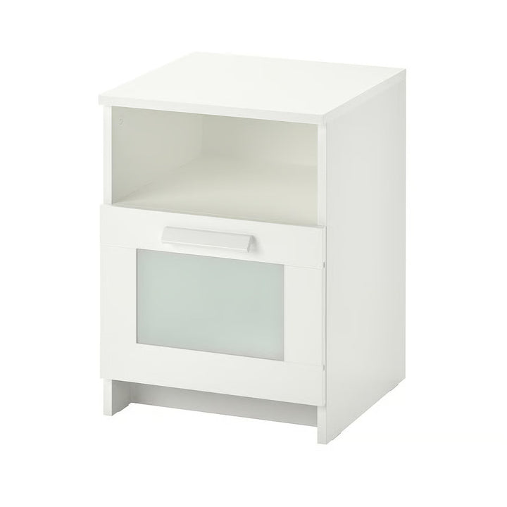 IKEA BRIMNES Nightstand, black, 15 3/8x16 1/8 "