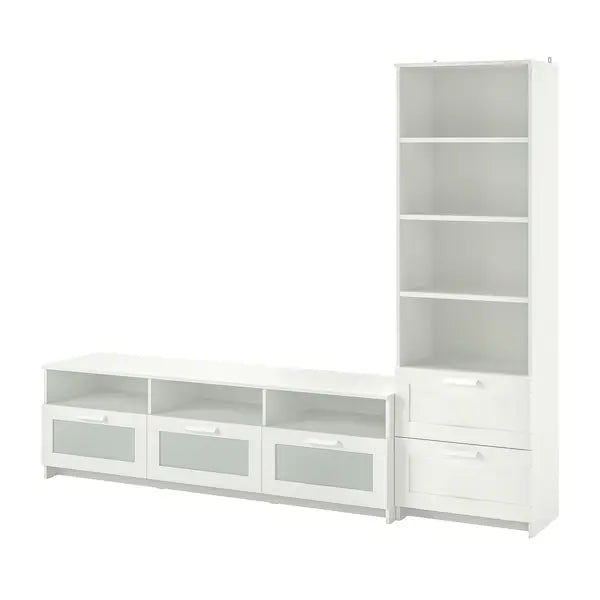 IKEA BRIMNES TV storage combination, black, 94 1/2x16 1/8x74 3/4 "