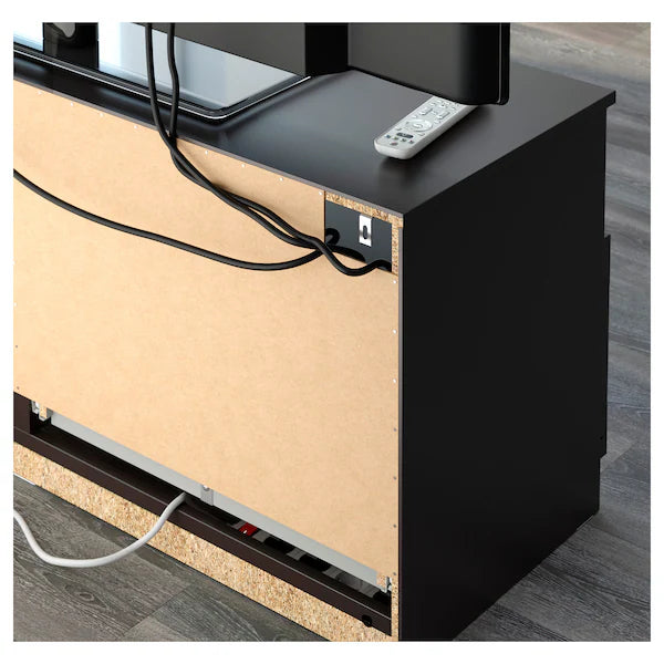 IKEA BRIMNES TV unit, black, 70 7/8x16 1/8x20 7/8 "