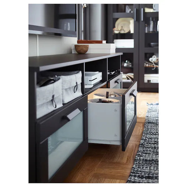 IKEA BRIMNES TV unit, black, 70 7/8x16 1/8x20 7/8 "