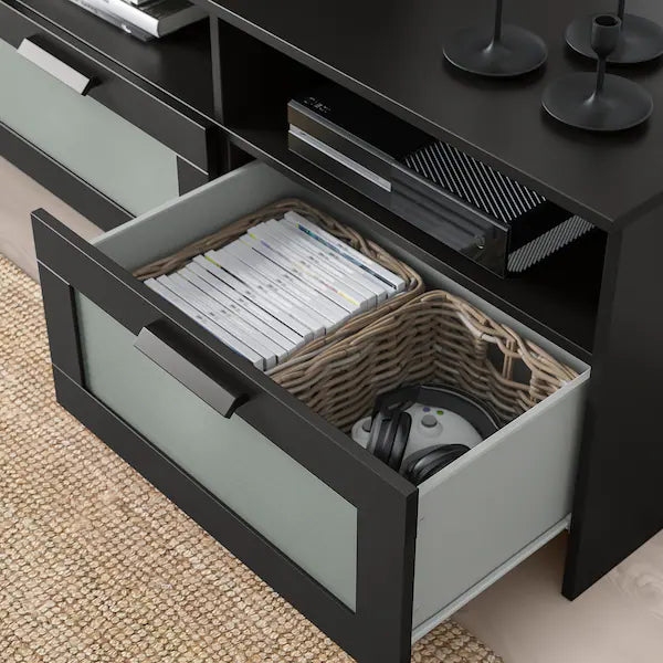 IKEA BRIMNES TV unit, black, 70 7/8x16 1/8x20 7/8 "