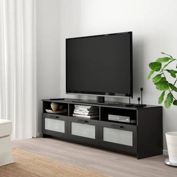 IKEA BRIMNES TV unit, black, 70 7/8x16 1/8x20 7/8 "