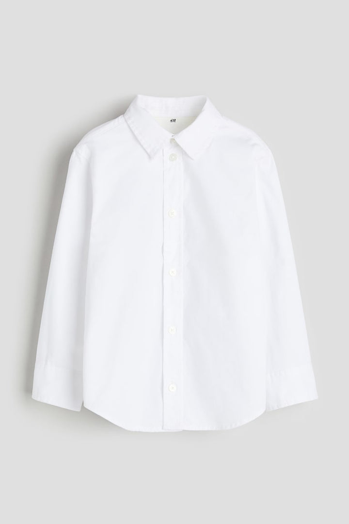 H&M Long-sleeved Cotton Shirt