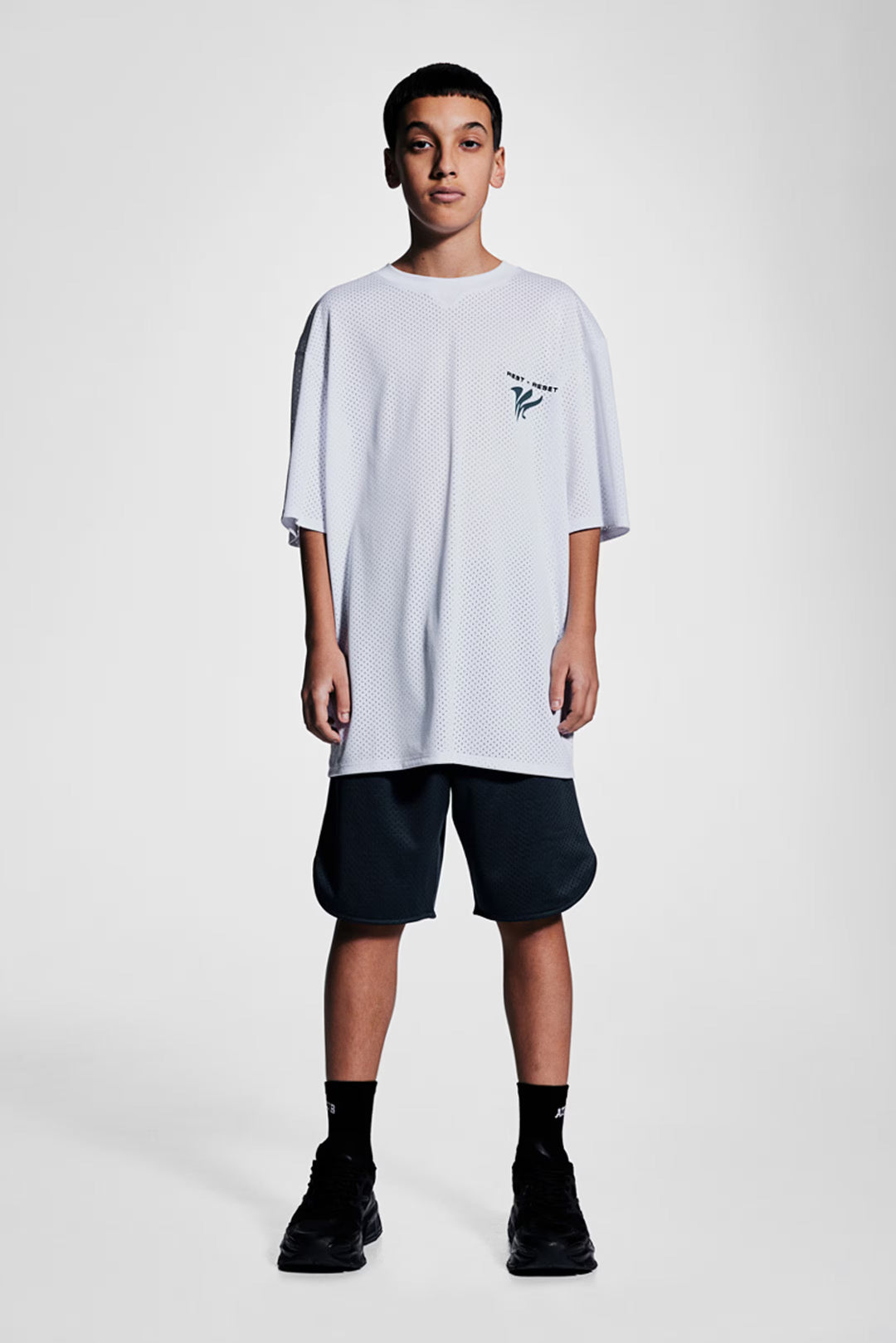 H&M Printed Mesh Sports Shirt with DryMove™