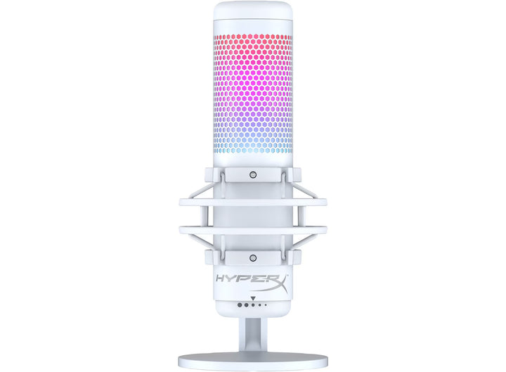 HP HyperX QuadCast S - USB Microphone (White-Grey) - RGB Lighting